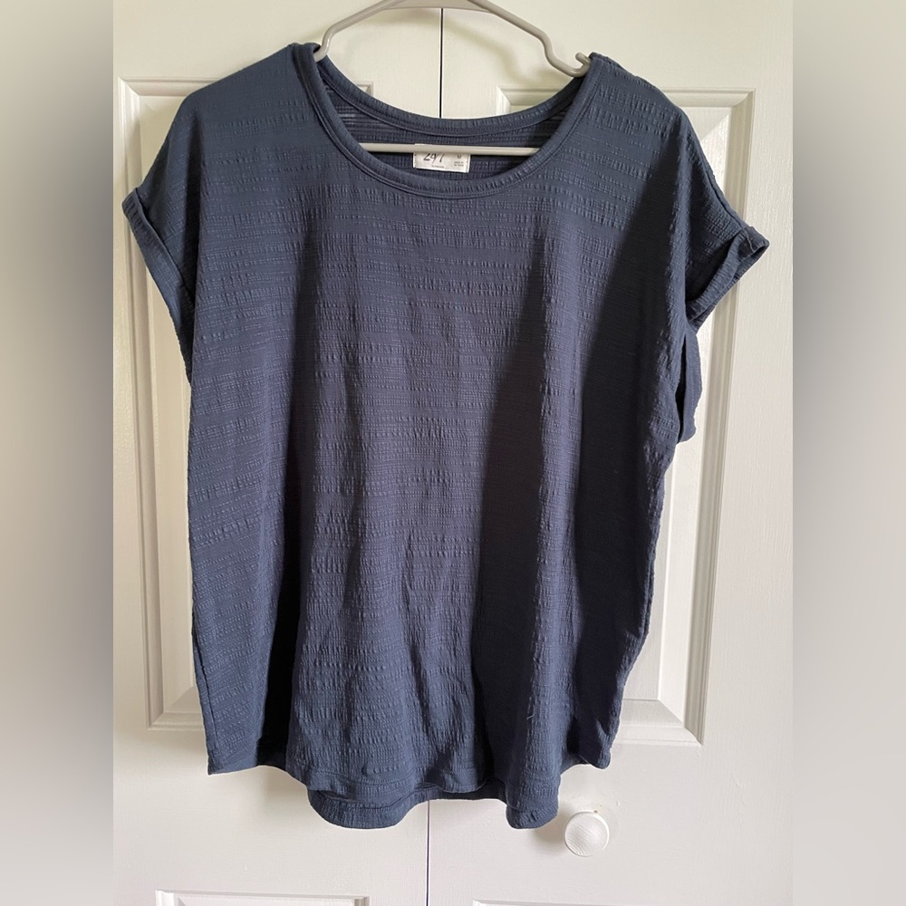 Elegant Navy Blue Women's Top
